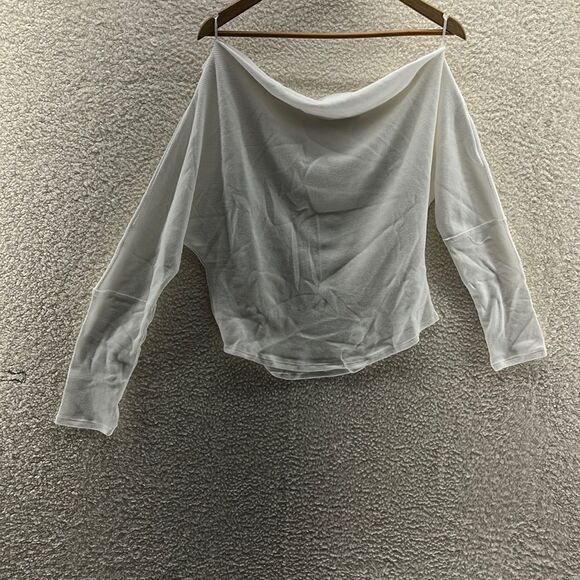 Free People Get Together Tee Long Sleeve‎ White Size Large - Picture 2 of 6